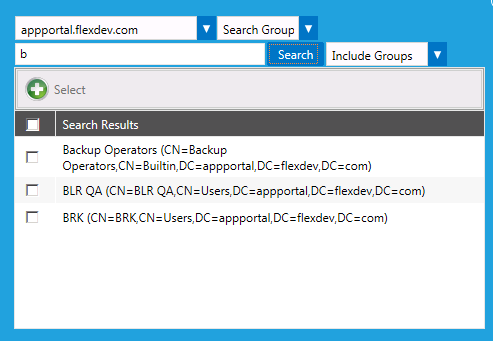 Add Condition Dialog Box / Group and OU